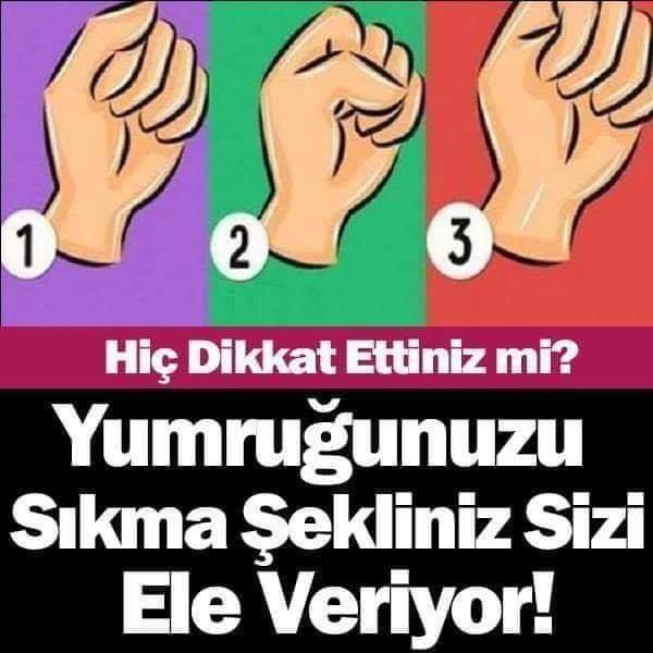 Yumruk Sıkma Şekliniz Kişiliğinizi Ele Veriyor - KİŞİLİK TESTİ